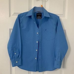Boys Long Sleeve Shirt Nautica - Light Blue Size 8